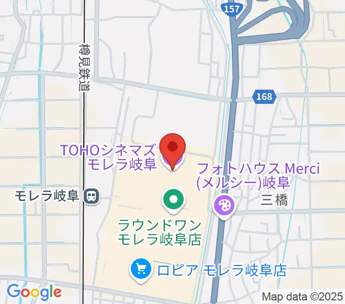 TOHOシネマズ モレラ岐阜の地図