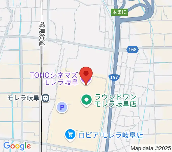 TOHOシネマズ モレラ岐阜の地図