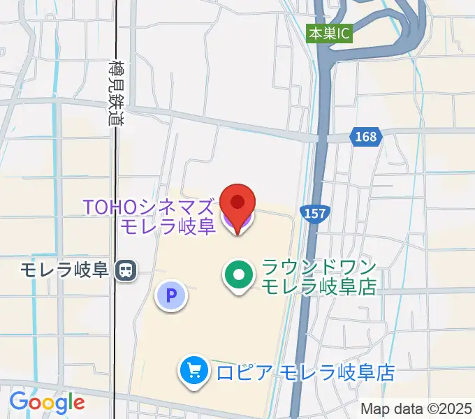 TOHOシネマズ モレラ岐阜の地図