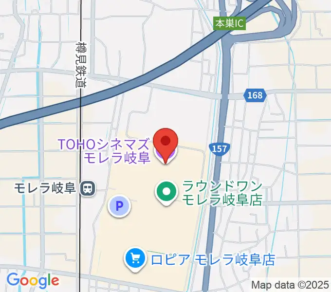 TOHOシネマズ モレラ岐阜の地図