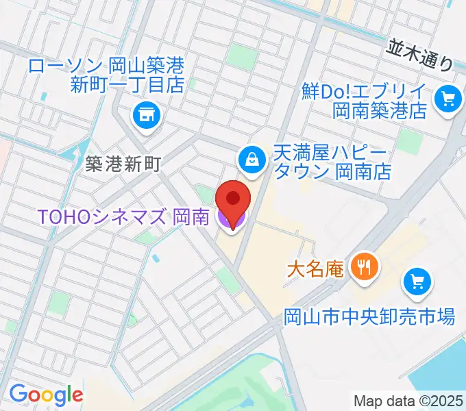 TOHOシネマズ岡南の地図