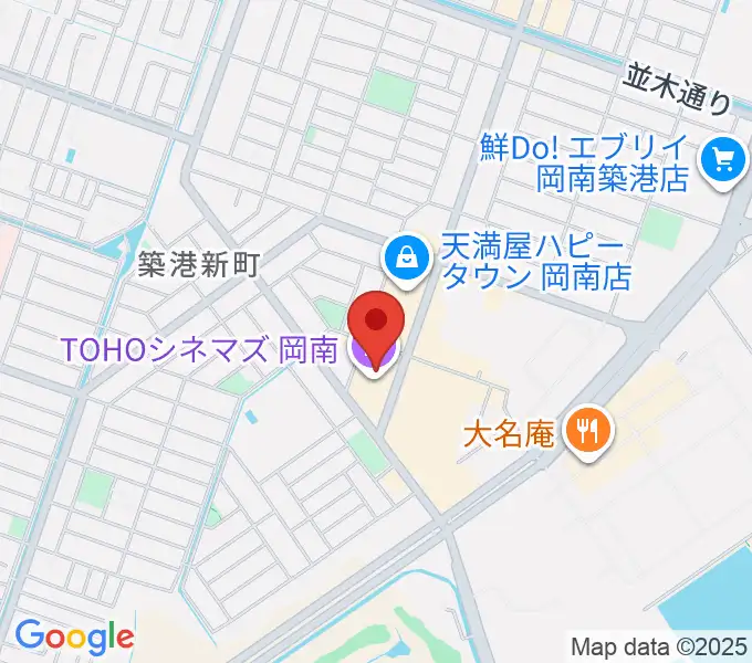 TOHOシネマズ岡南の地図