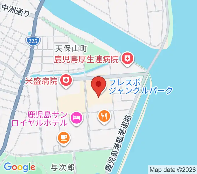 TOHOシネマズ与次郎の地図