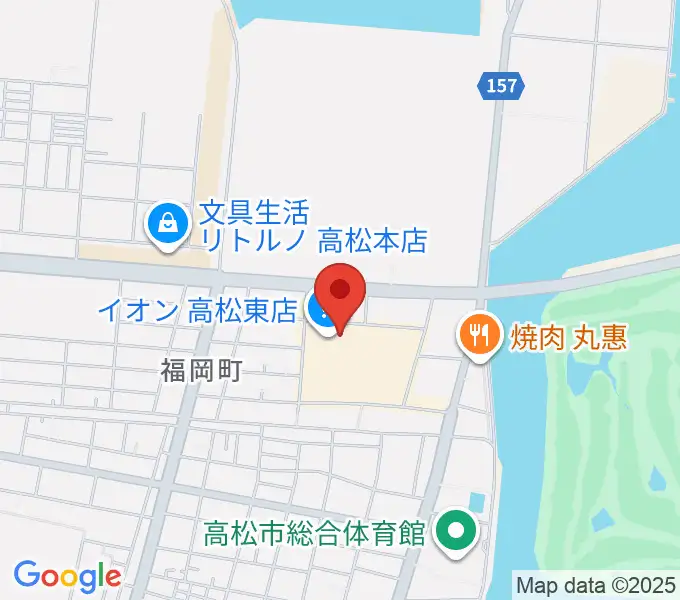 イオンシネマ高松東の地図
