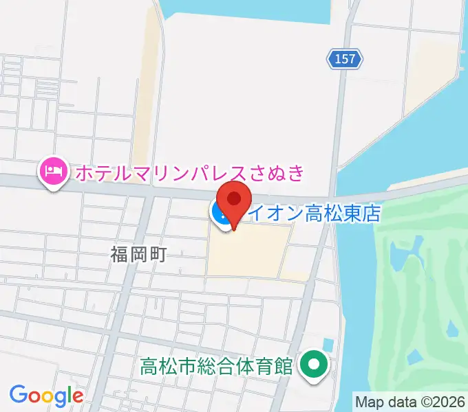 イオンシネマ高松東の地図
