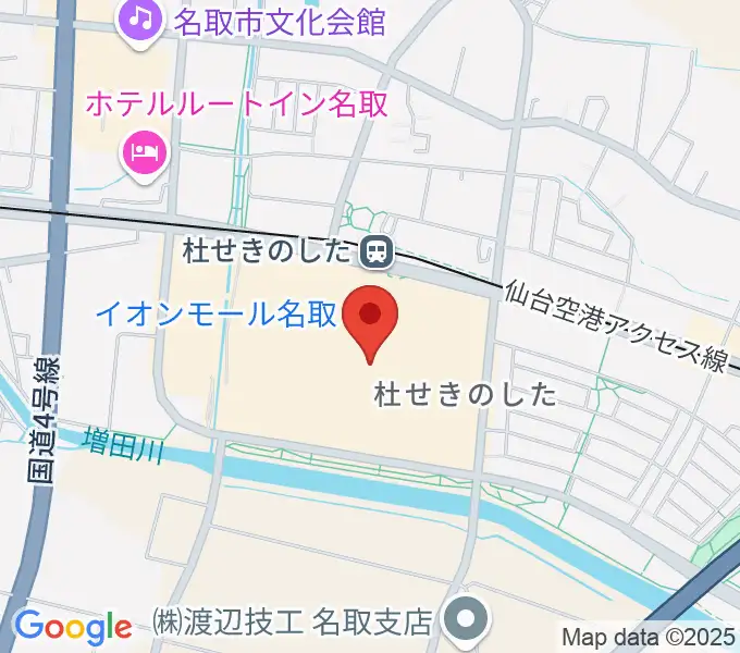 イオンシネマ名取の地図