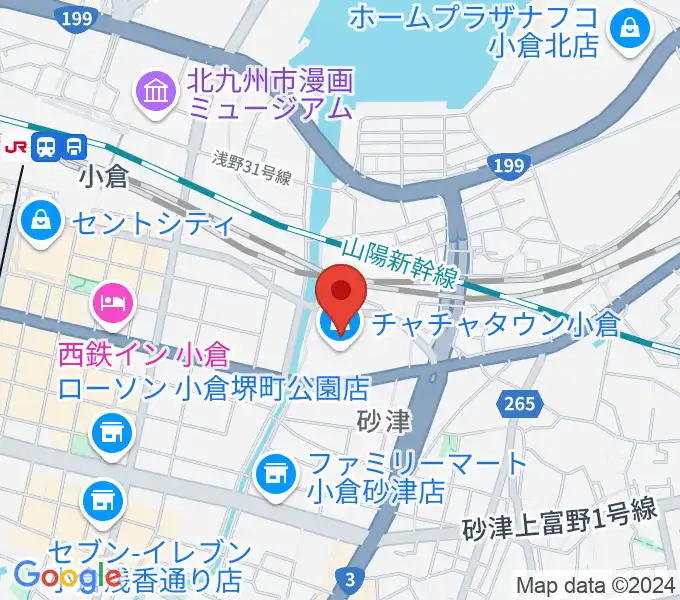 シネプレックス小倉の地図