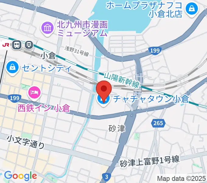 シネプレックス小倉の地図
