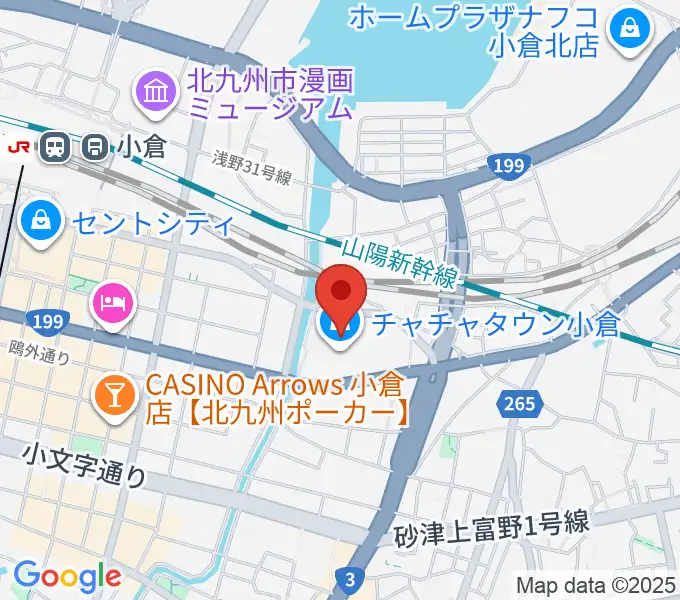 ローソン・ユナイテッドシネマ小倉の地図