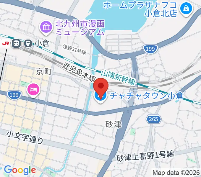 ローソン・ユナイテッドシネマ小倉の地図