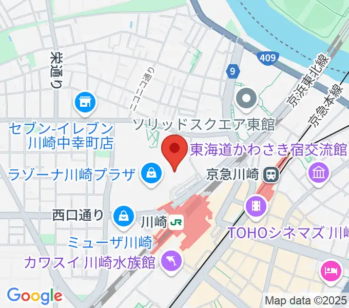 109シネマズ川崎の地図