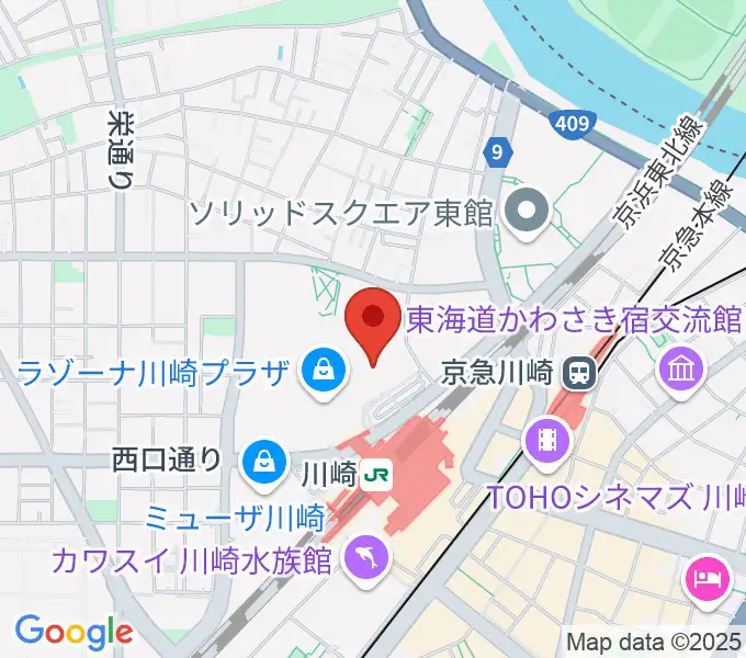 109シネマズ川崎の地図