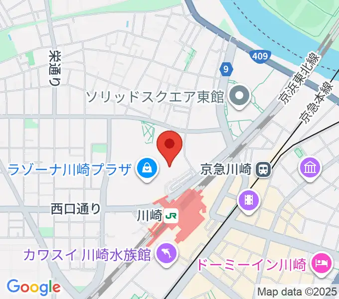 109シネマズ川崎の地図