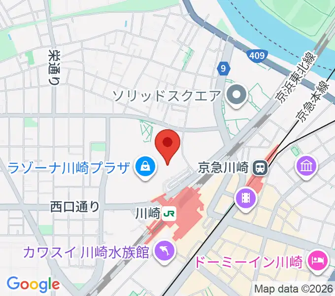 109シネマズ川崎の地図