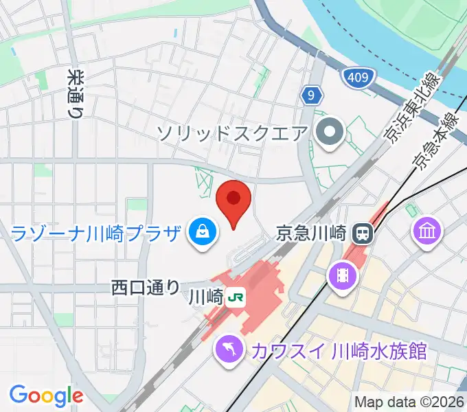 109シネマズ川崎の地図