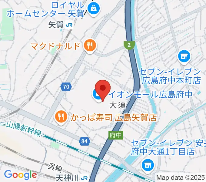 広島バルト11の地図