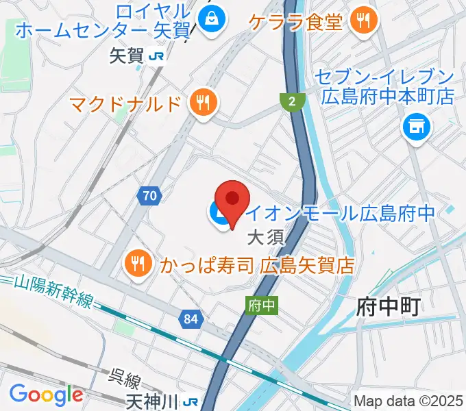 広島バルト11の地図