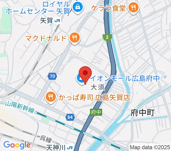 広島バルト11の地図