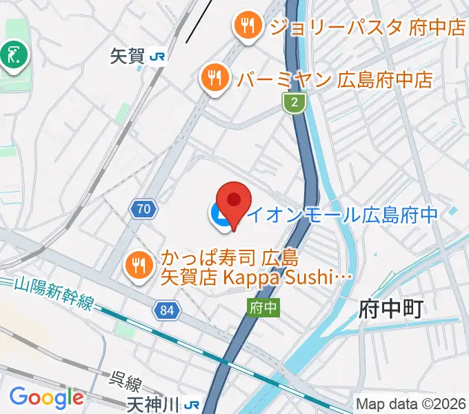 広島バルト11の地図