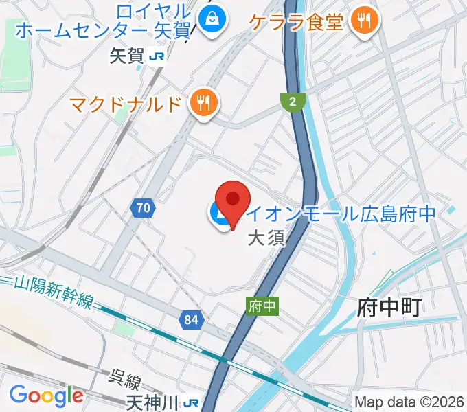 広島バルト11の地図