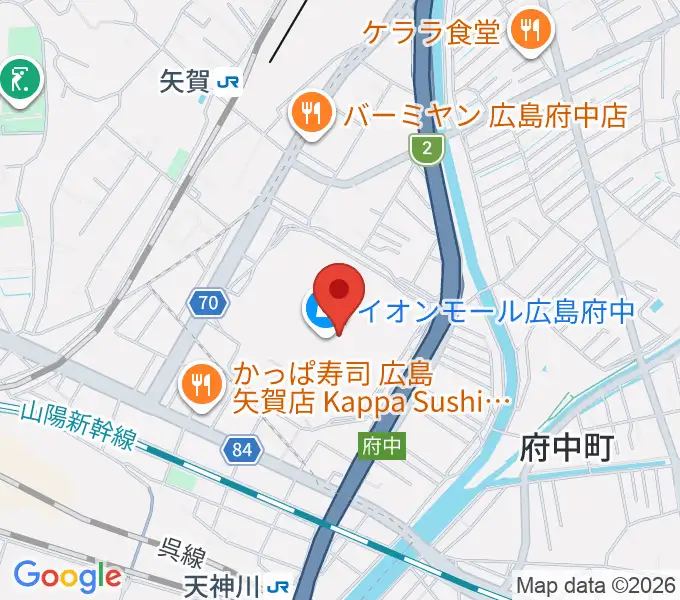 広島バルト11の地図