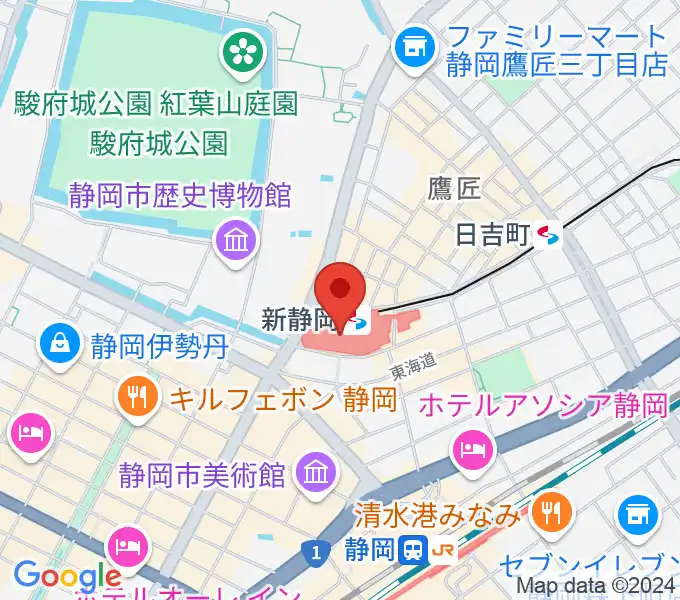 シネシティザートの地図