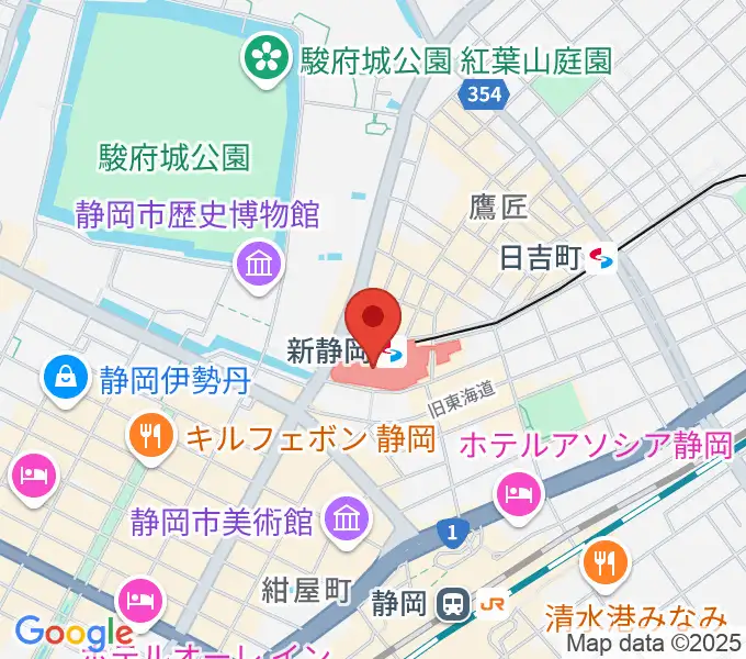 シネシティザートの地図