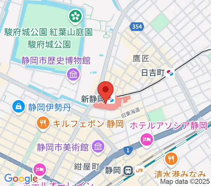 シネシティザートの地図