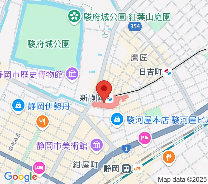 シネシティザートの地図