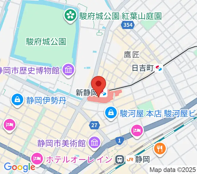 シネシティザートの地図