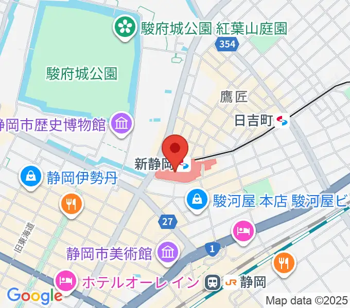 シネシティザートの地図