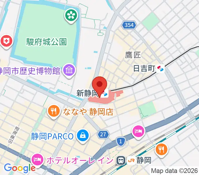 シネシティザートの地図