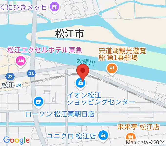 松江東宝5の地図