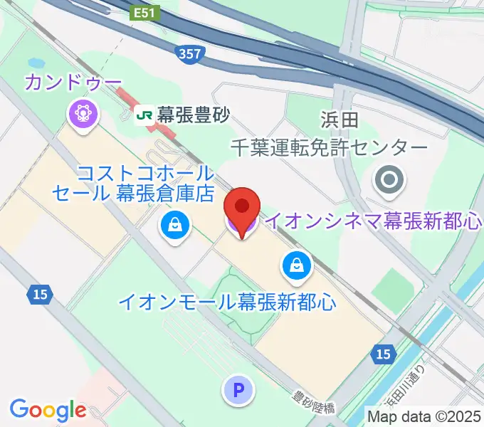 イオンシネマ幕張新都心の地図