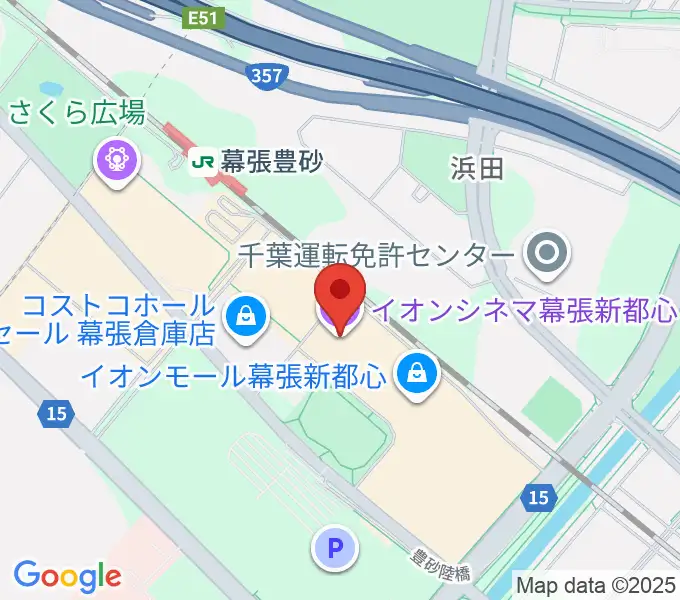 イオンシネマ幕張新都心の地図