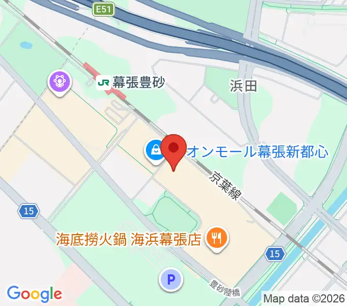 イオンシネマ幕張新都心の地図