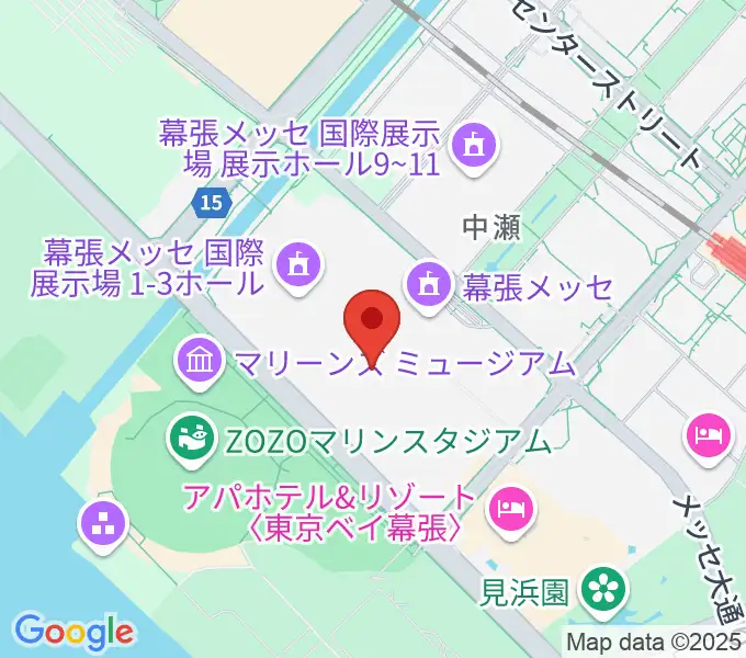 幕張メッセ 国際展示場1-8ホールの地図