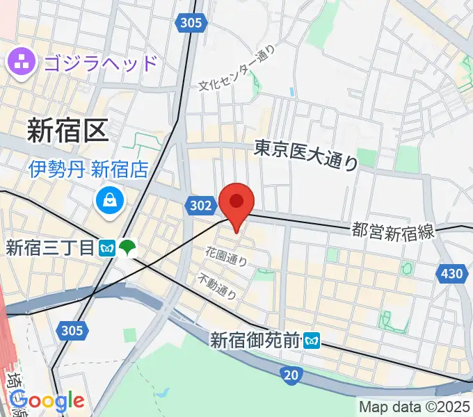 シャンソンの店Kuwaの地図