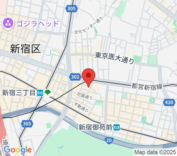 シャンソンの店Kuwaの地図