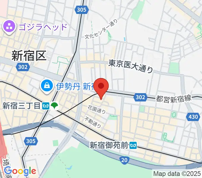 シャンソンの店Kuwaの地図