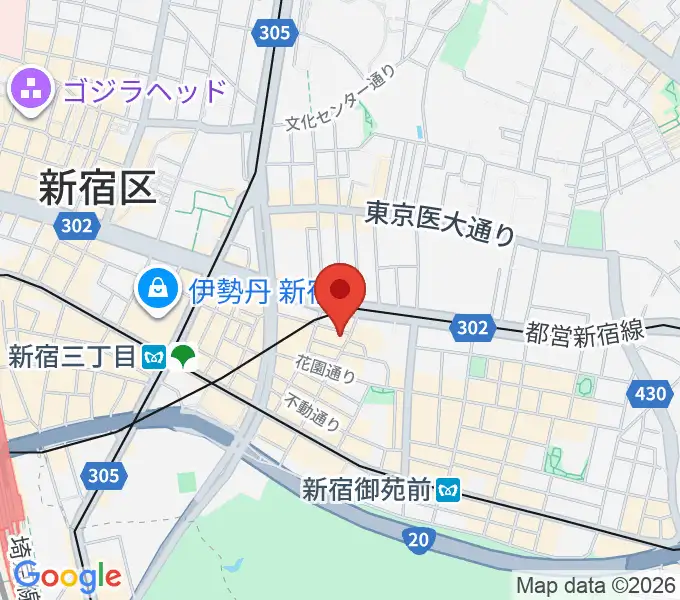 シャンソンの店Kuwaの地図
