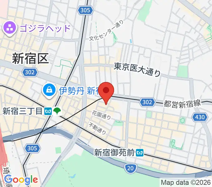シャンソンの店Kuwaの地図