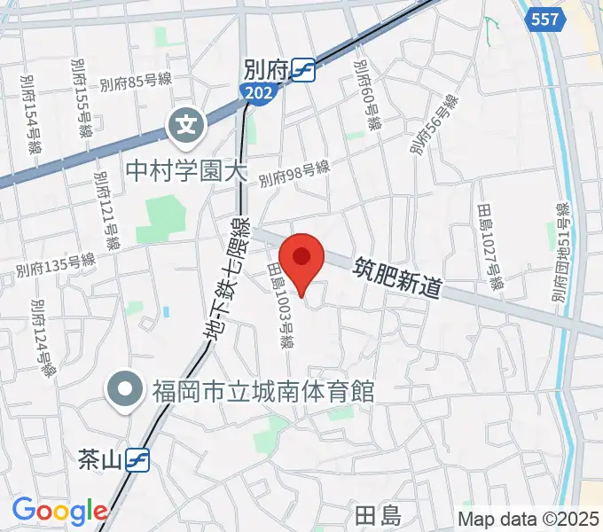 たさかピアノ教室の地図