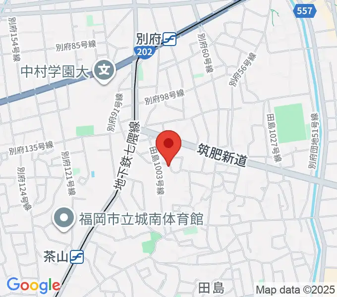 たさかピアノ教室の地図