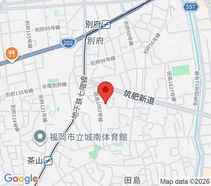 たさかピアノ教室の地図
