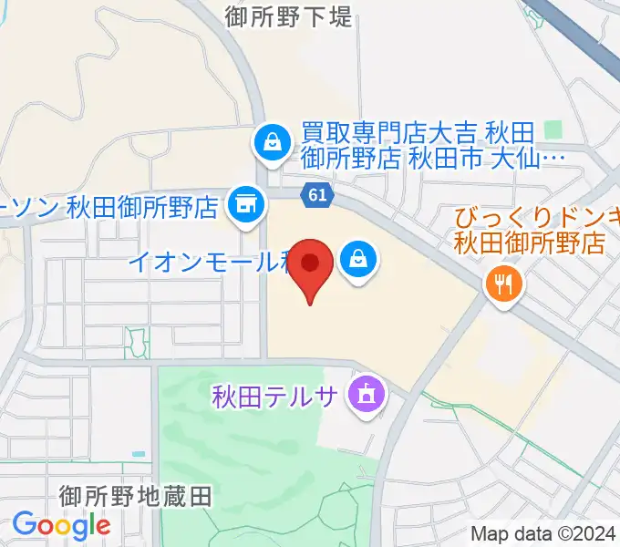 TOHOシネマズ秋田の地図