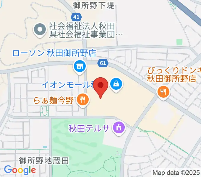 TOHOシネマズ秋田の地図