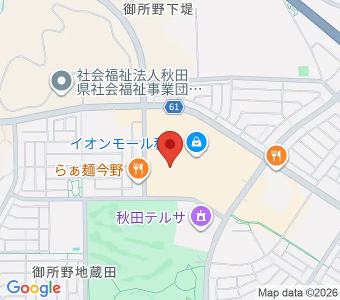 TOHOシネマズ秋田の地図