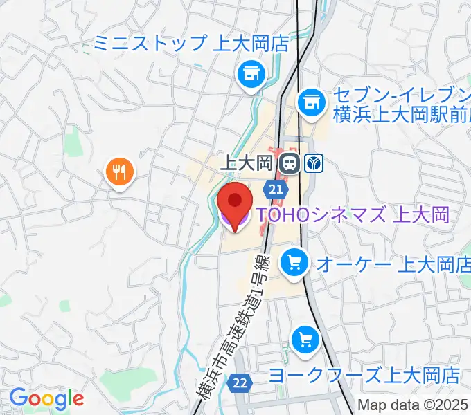 TOHOシネマズ上大岡の地図