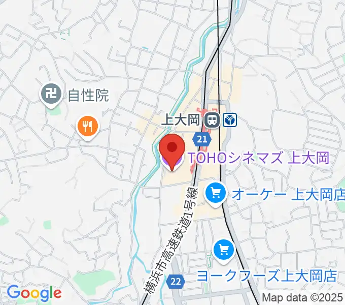 TOHOシネマズ上大岡の地図